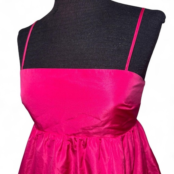 Aritzia Sunday Best Elio Babydoll Mini Dress Pink Persian Rose Size Small - Picture 3 of 10